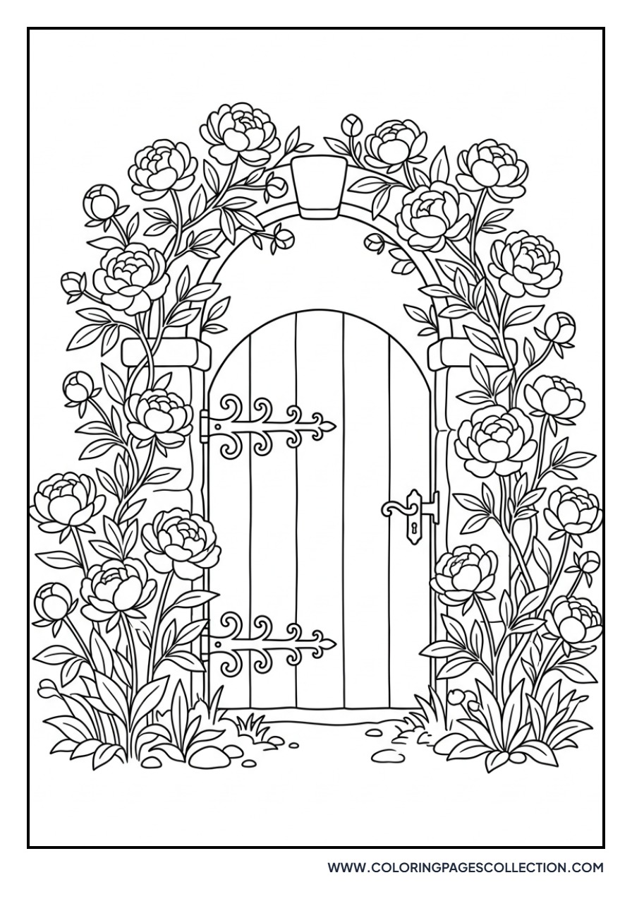 Peony Garden Gate
