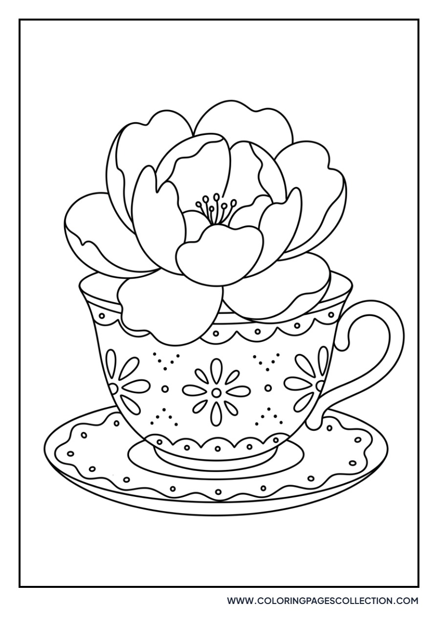 Peony in a Teacup