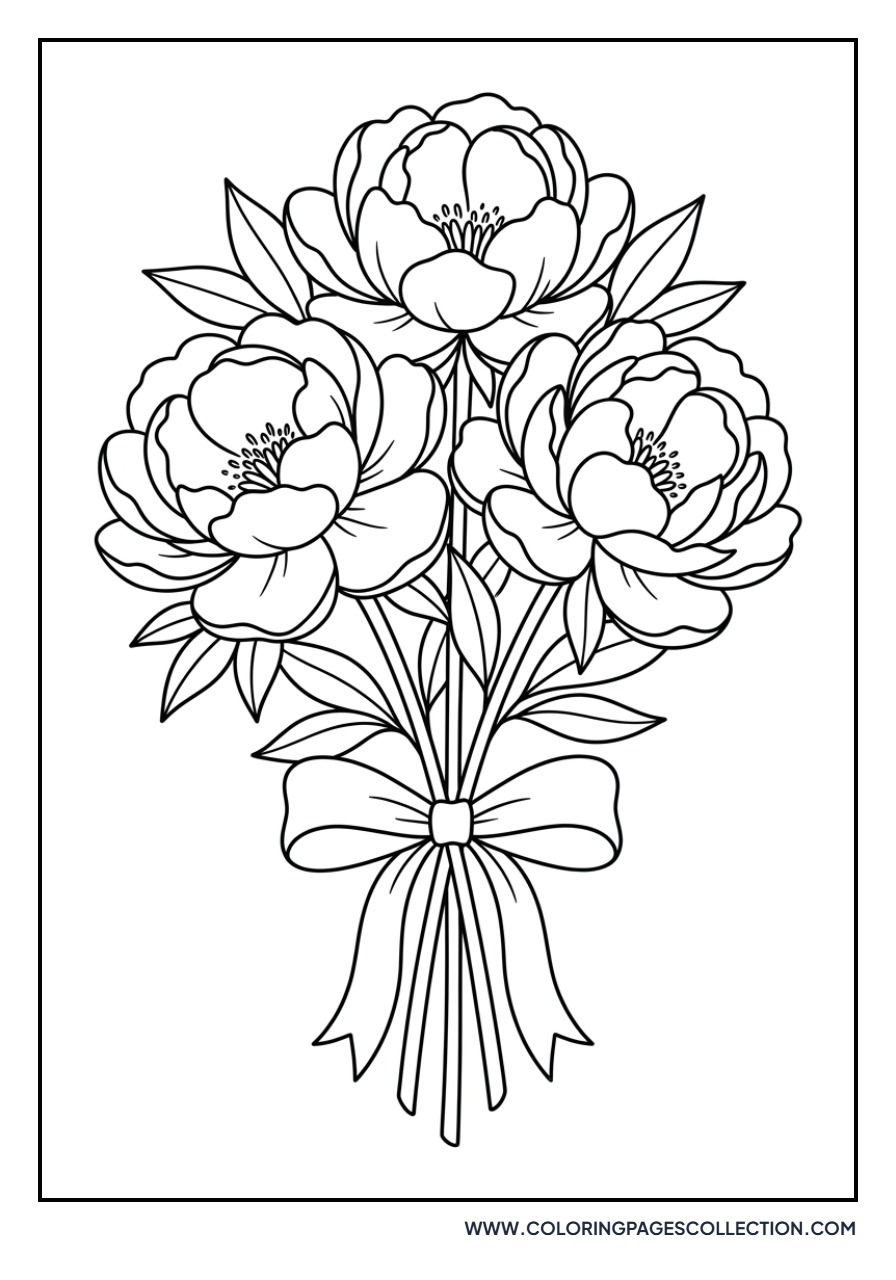 Small Peony Bouquet