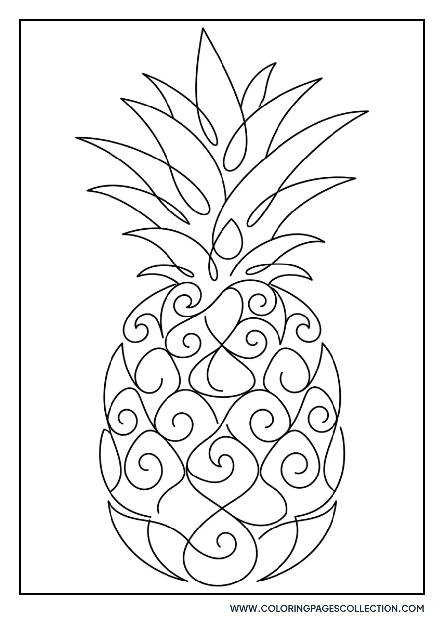 Abstract Pineapple Shape