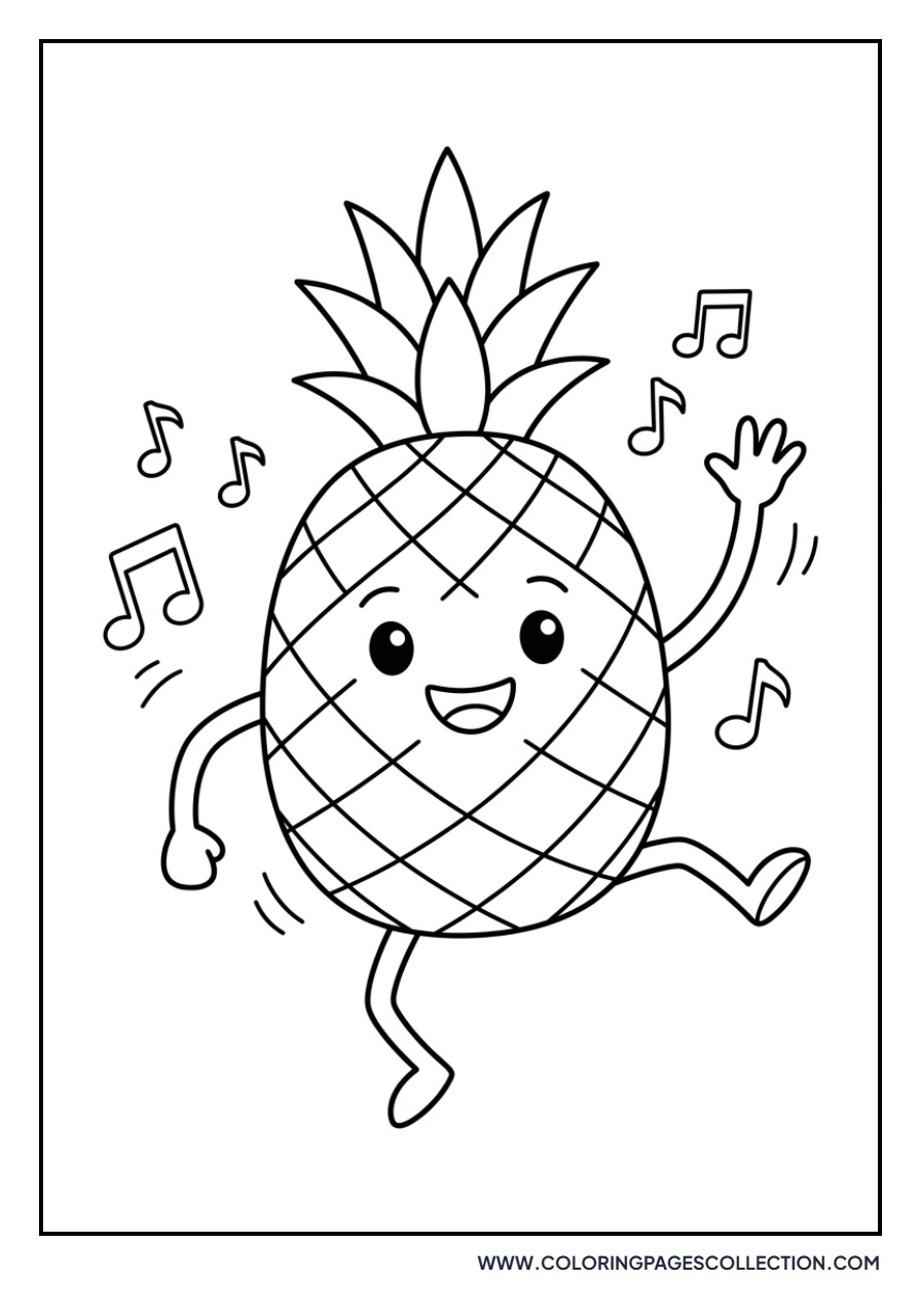 Dancing Pineapple Character
