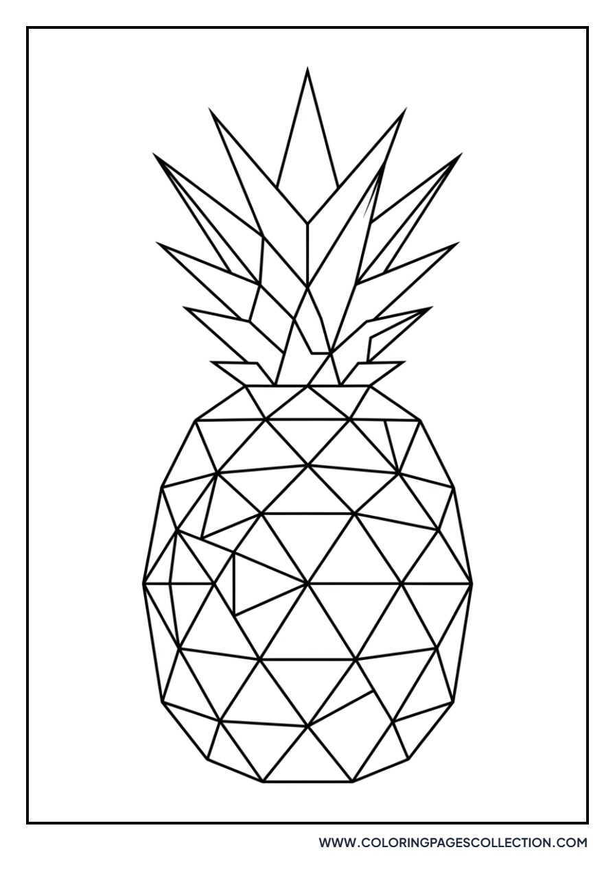 Geometric Fruit Art