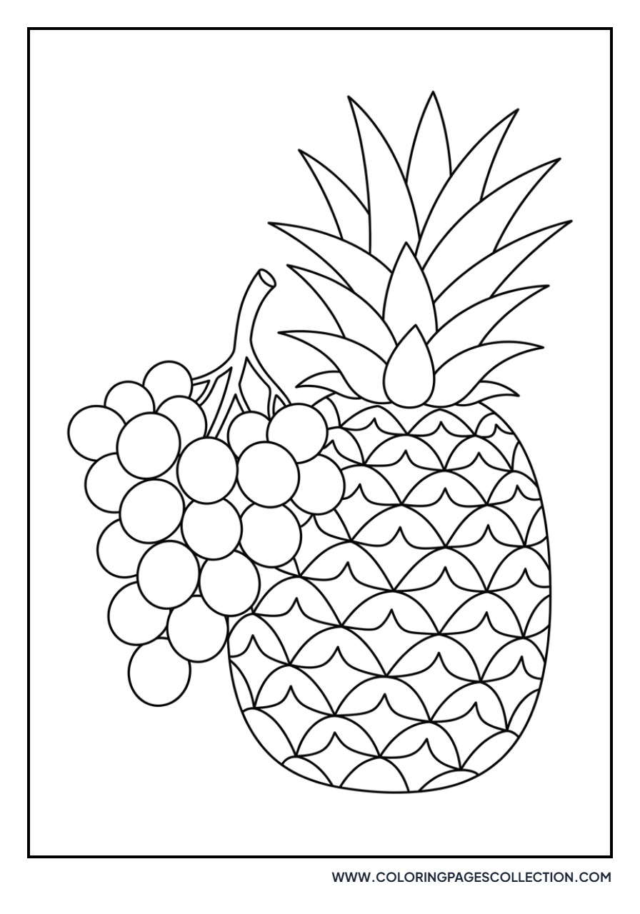 Pineapple and Grapes
