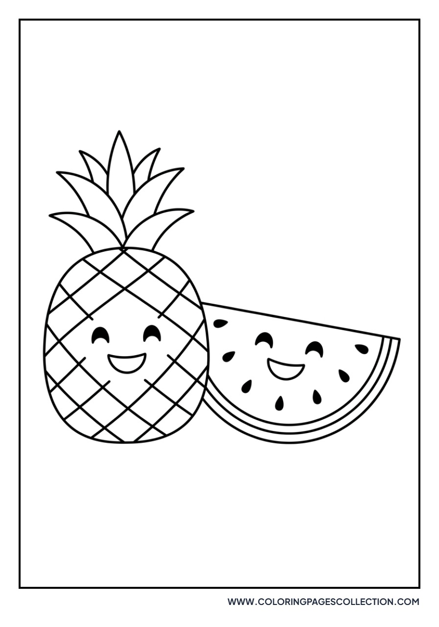 Pineapple and Watermelon Friends