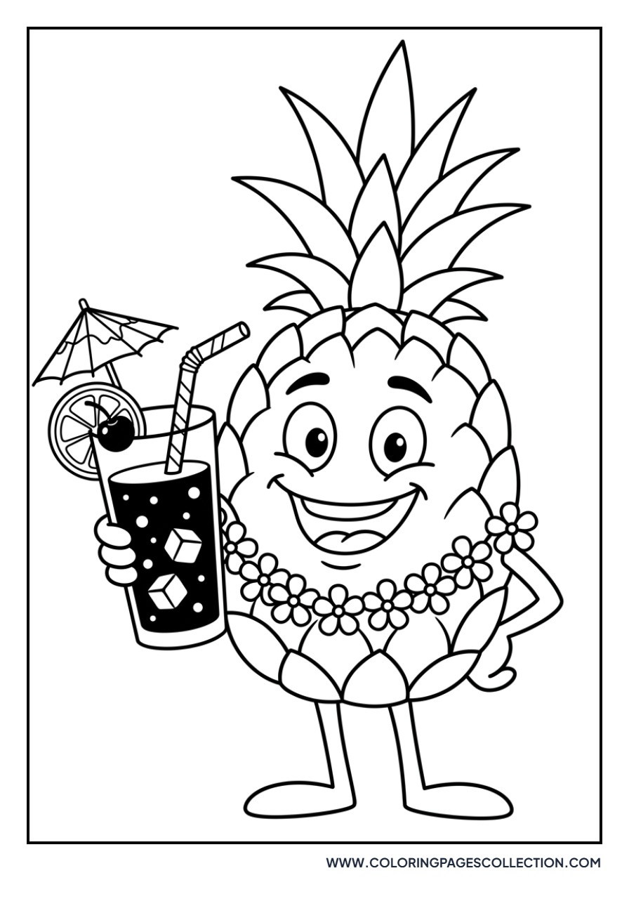 Pineapple Drinking Juice