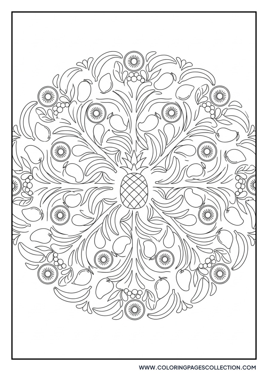 Pineapple Mandala Pattern