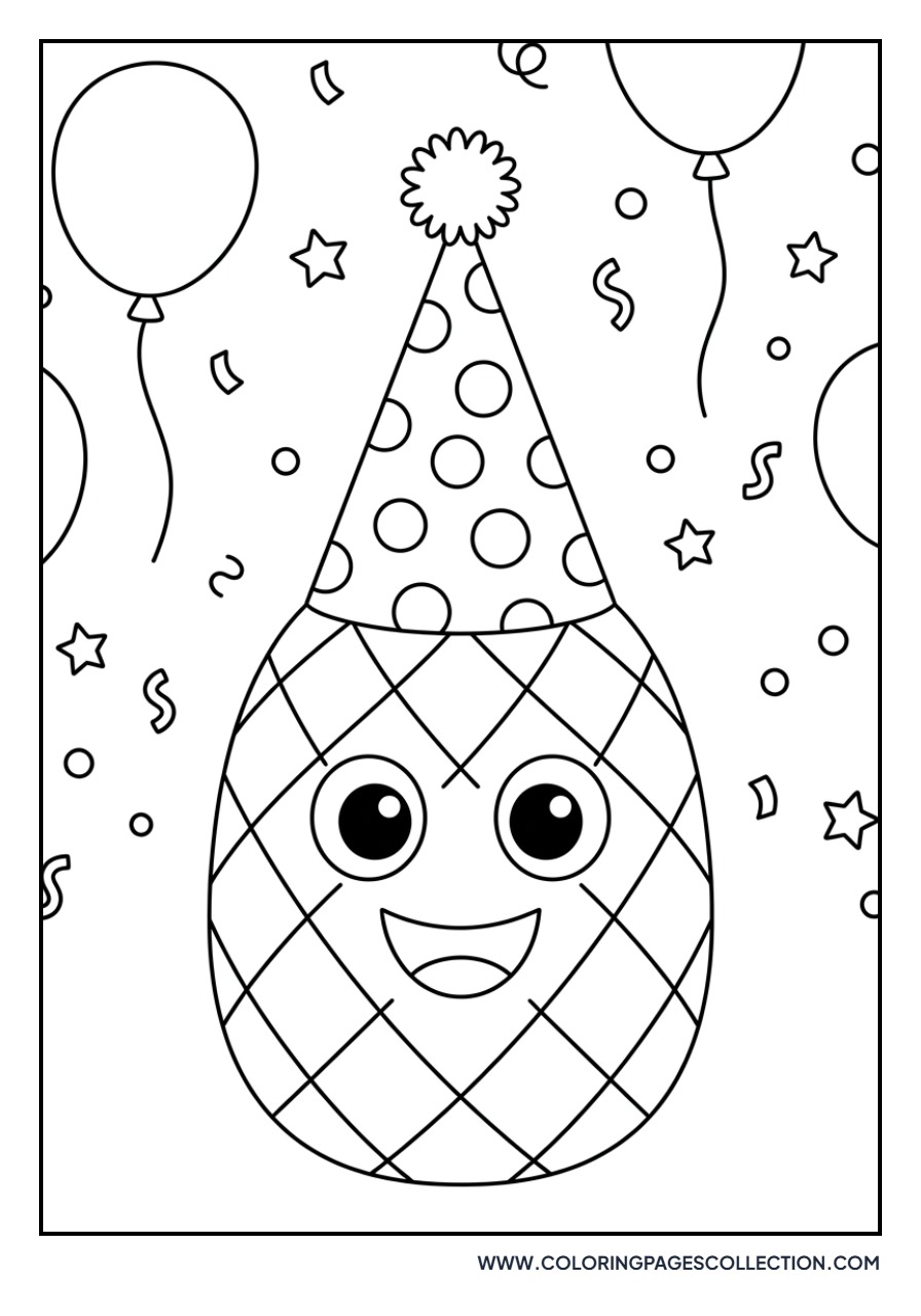 Pineapple Party Hat