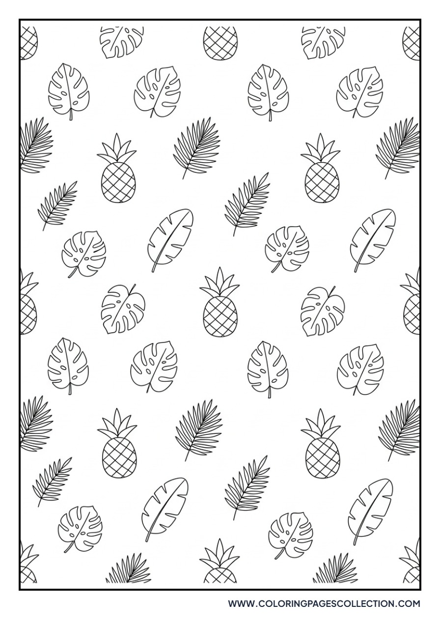 Pineapple Pattern Background