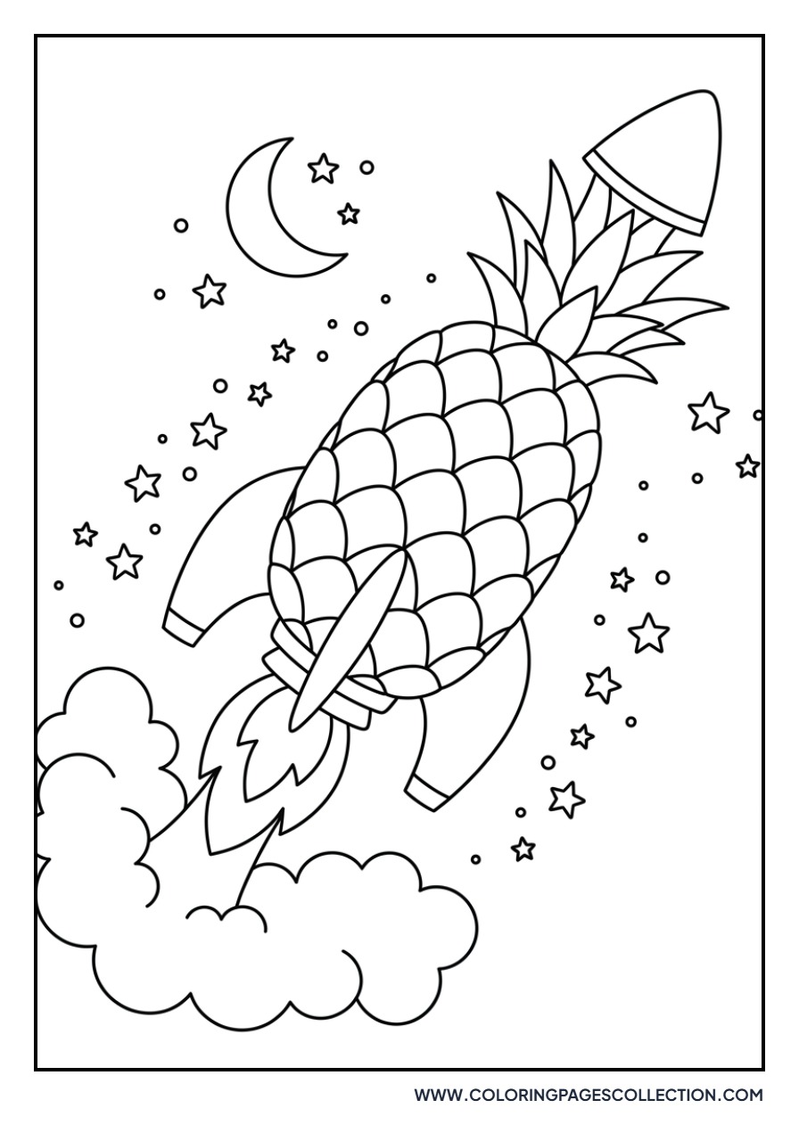 Pineapple Rocket Ship