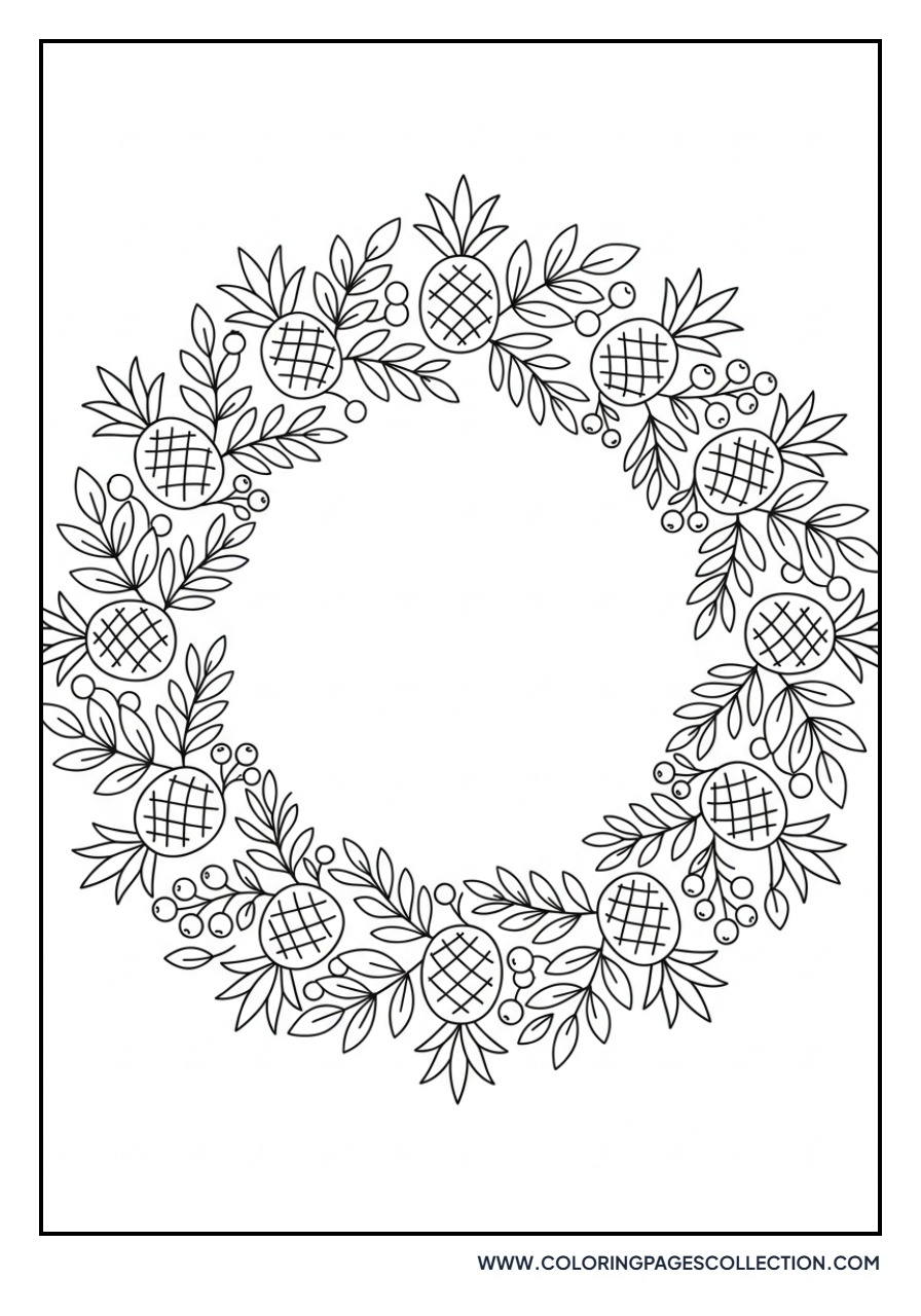 Pineapple Wreath