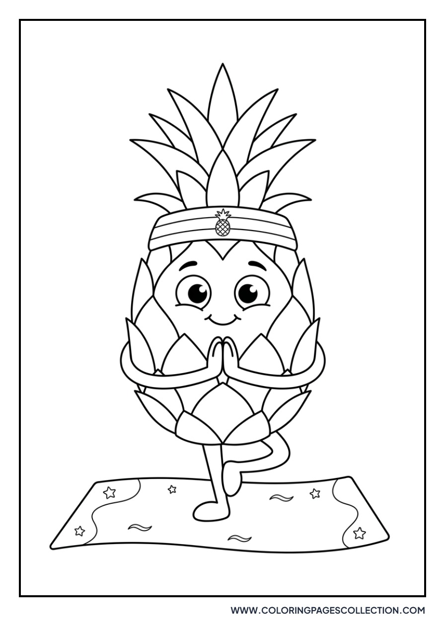 Pineapple Yoga Pose