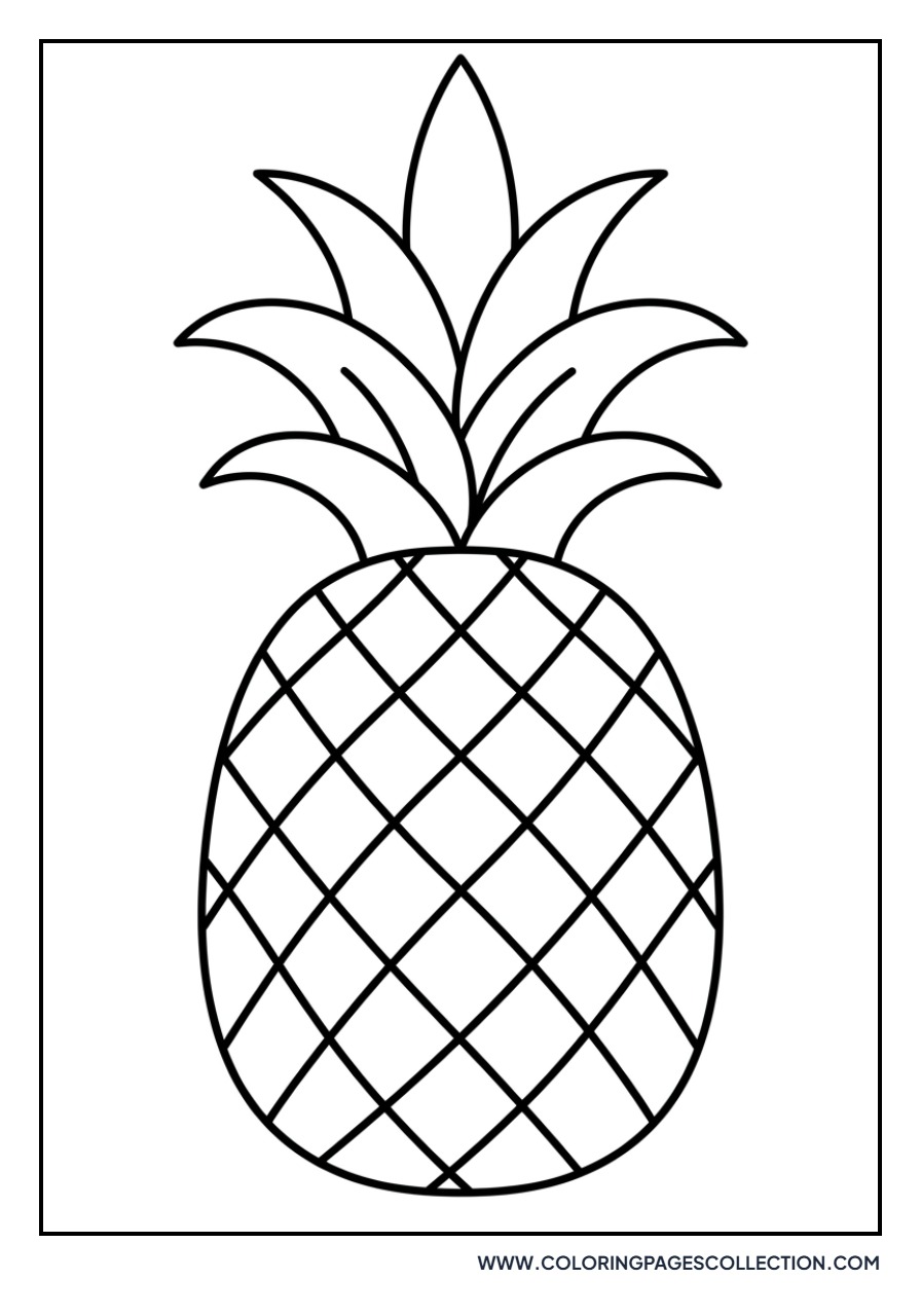 Simple Pineapple Outline