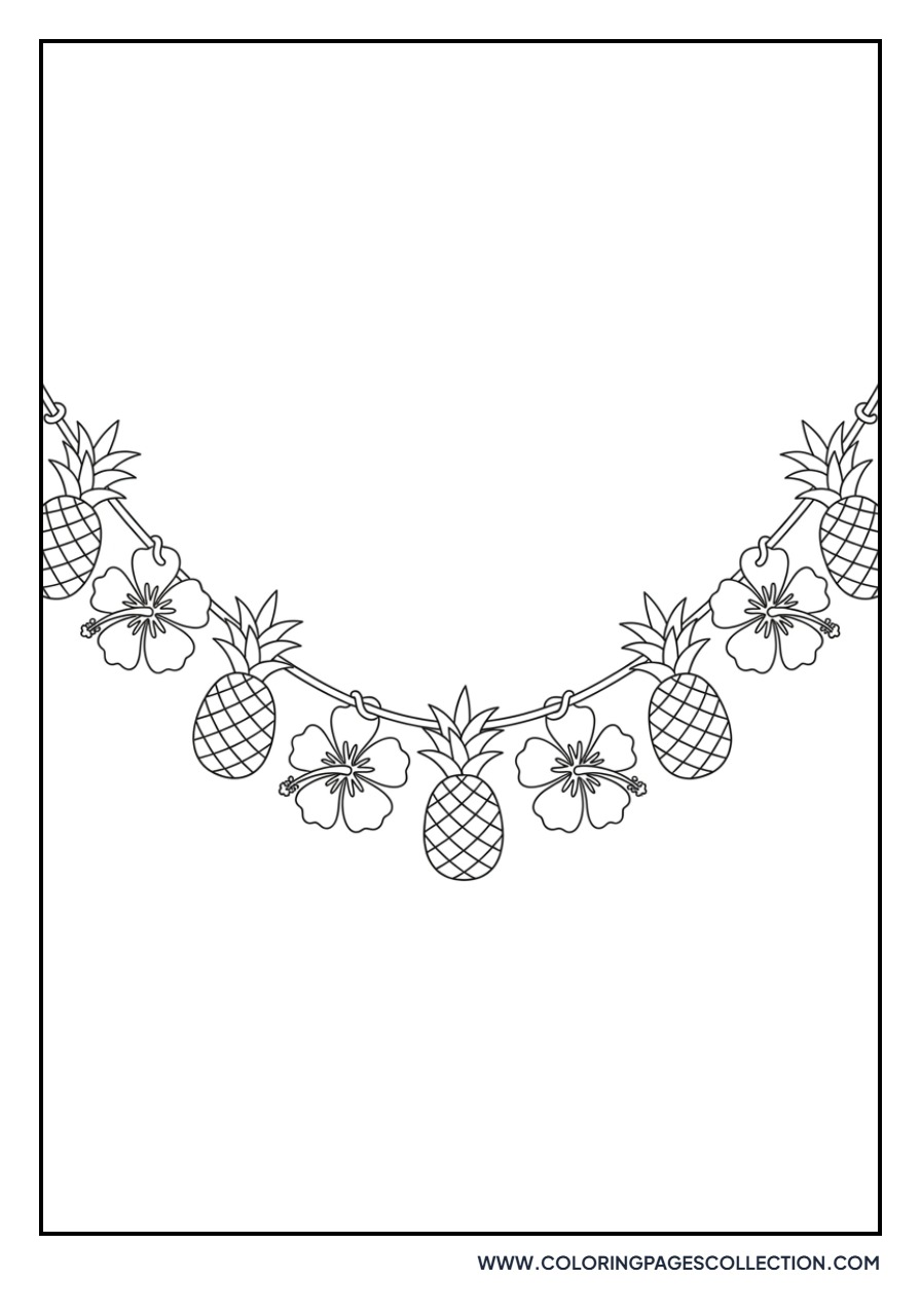Tropical Pineapple Garland