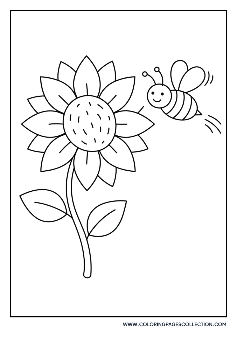 Busy Bee and Flower