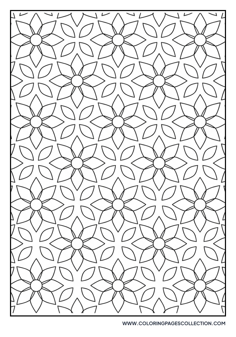 Geometric Flower Pattern