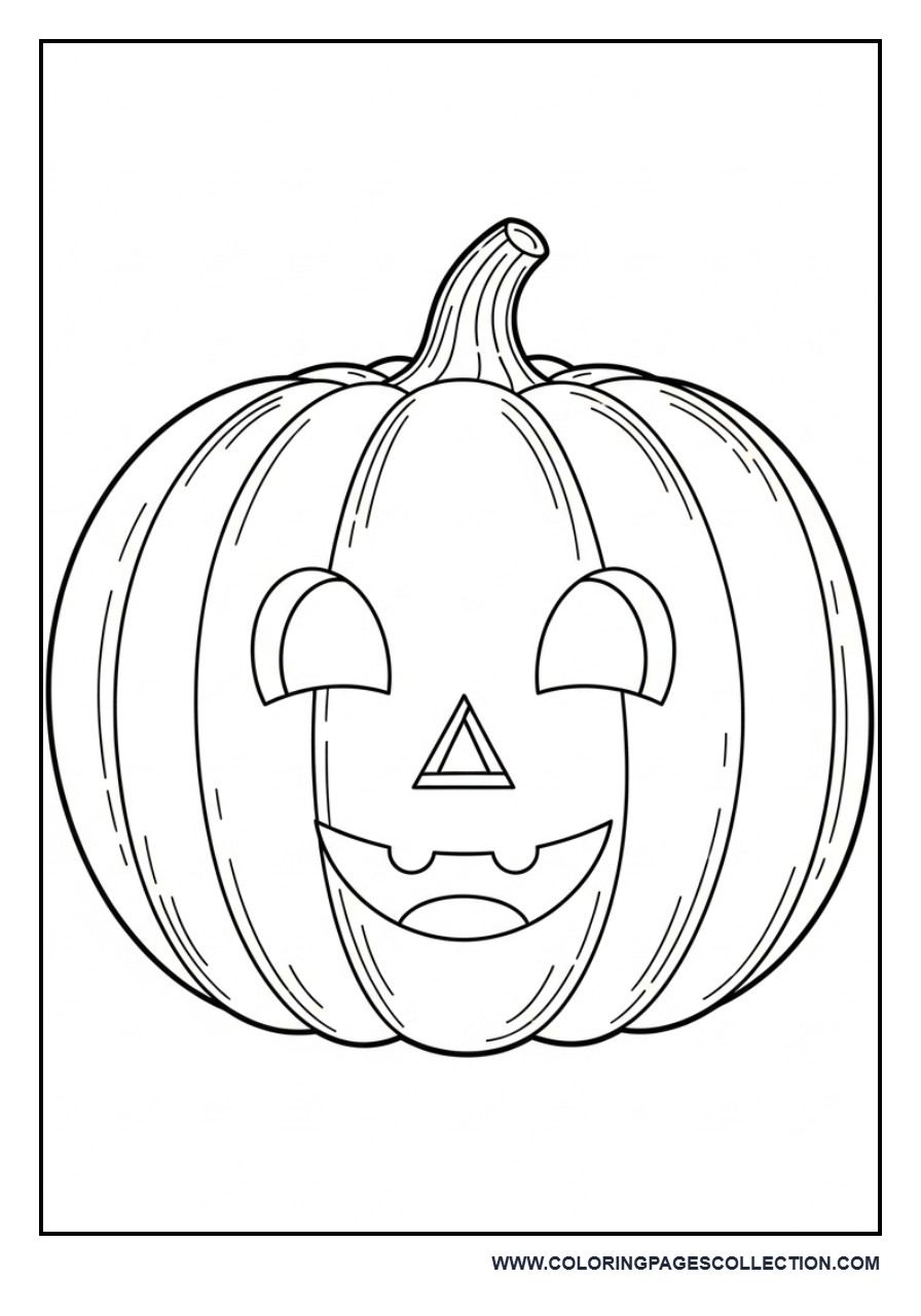 Cute Smiling Pumpkin Face