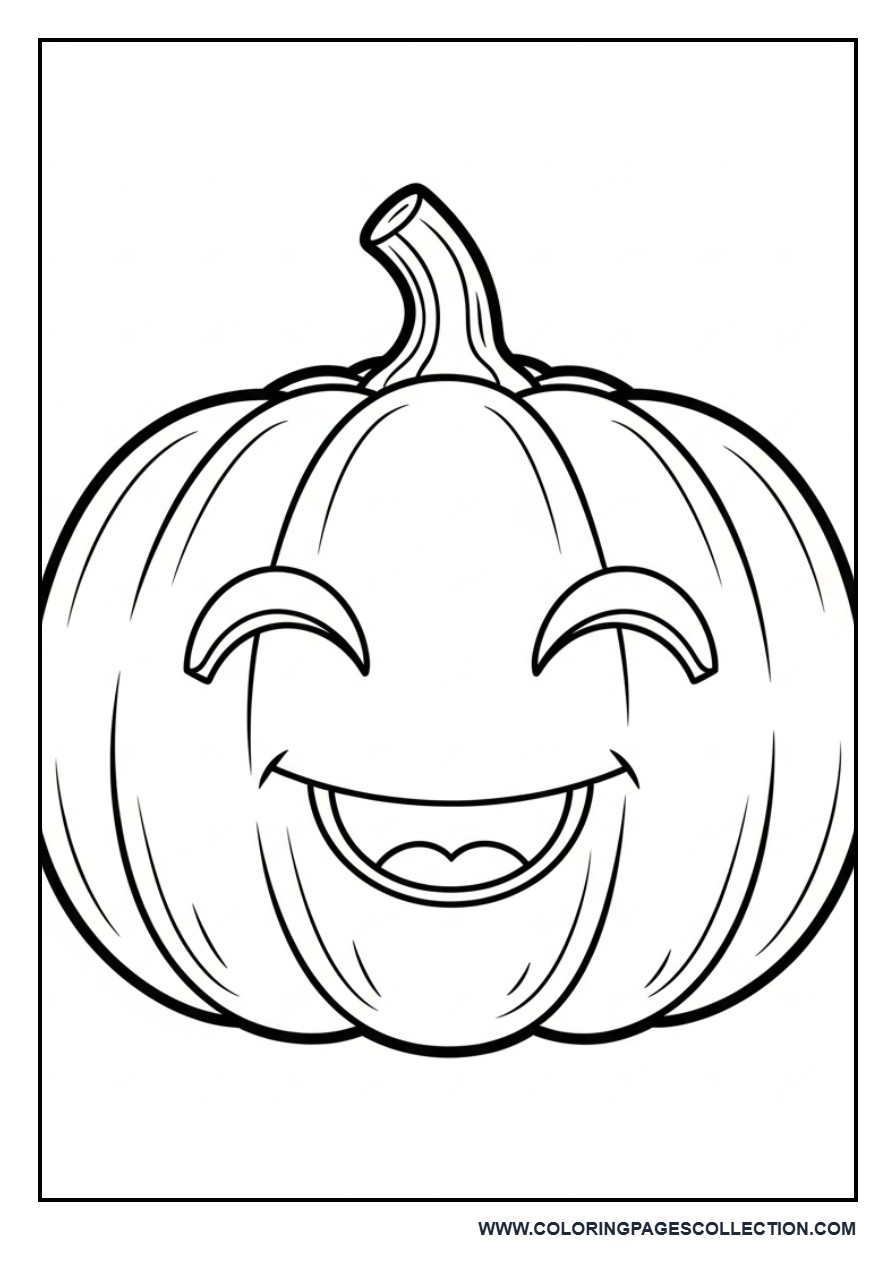 Happy Cartoon Pumpkin