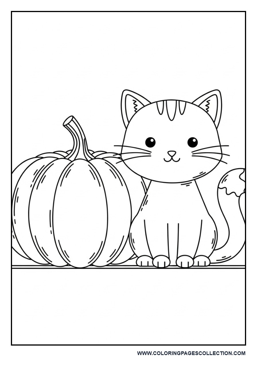 Pumpkin and Cat