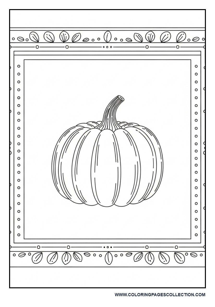 Pumpkin Art Frame Page