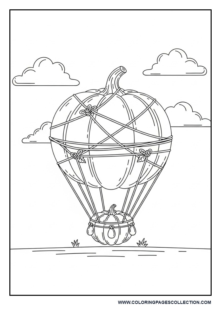 Pumpkin Balloon Scene