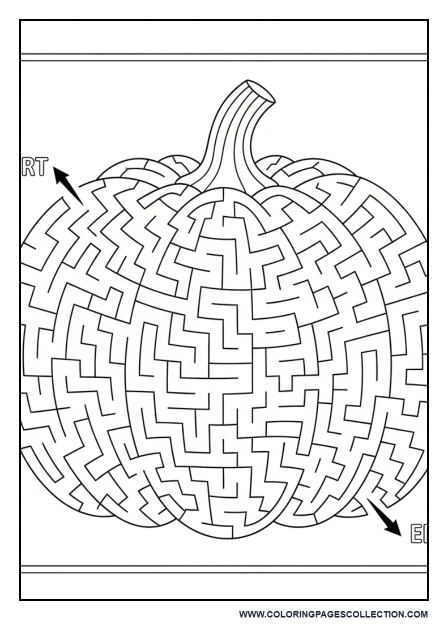 Pumpkin Maze Activity