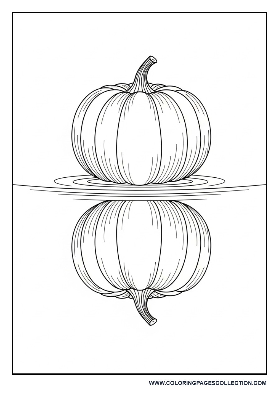 Pumpkin Reflection Scene