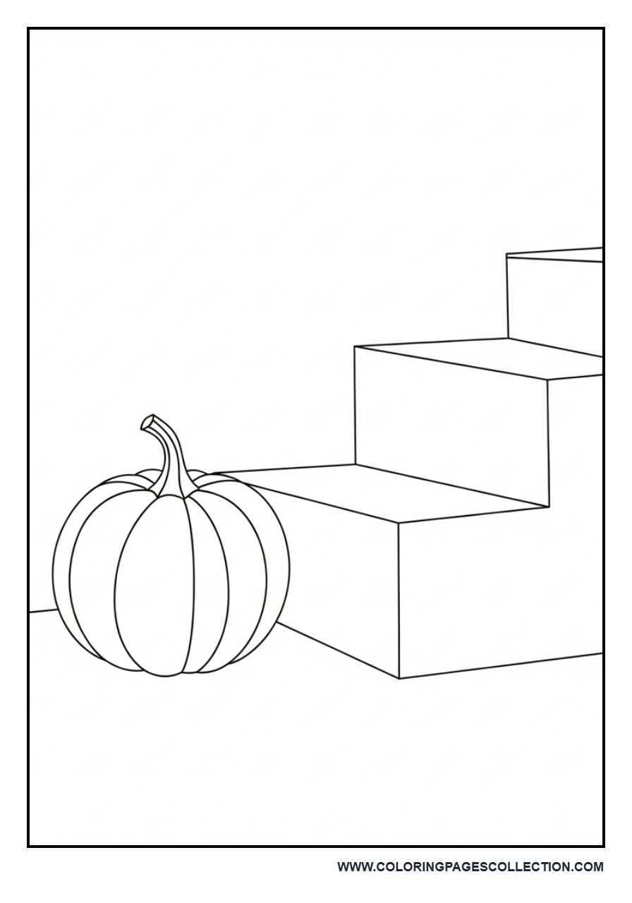 Pumpkin Stairway Scene