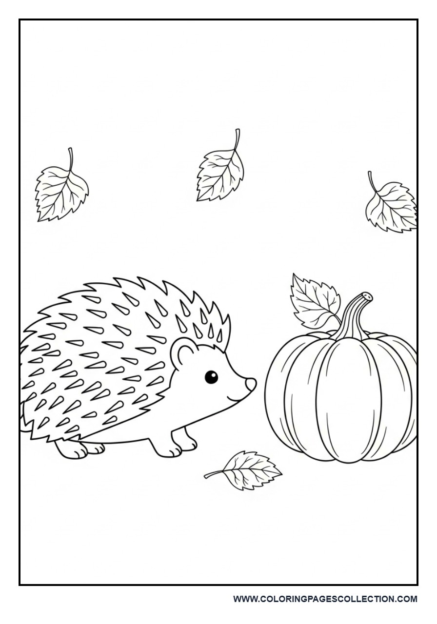 Pumpkin with Hedgehog