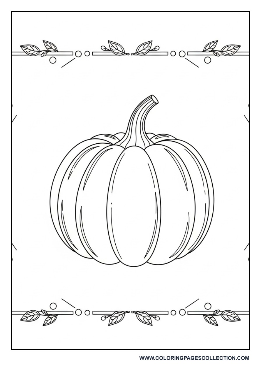 Pumpkin with Pattern Borders