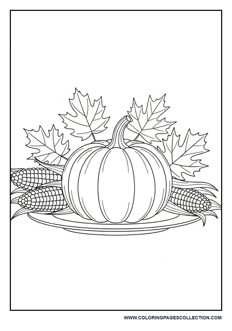 Thanksgiving Pumpkin Scene