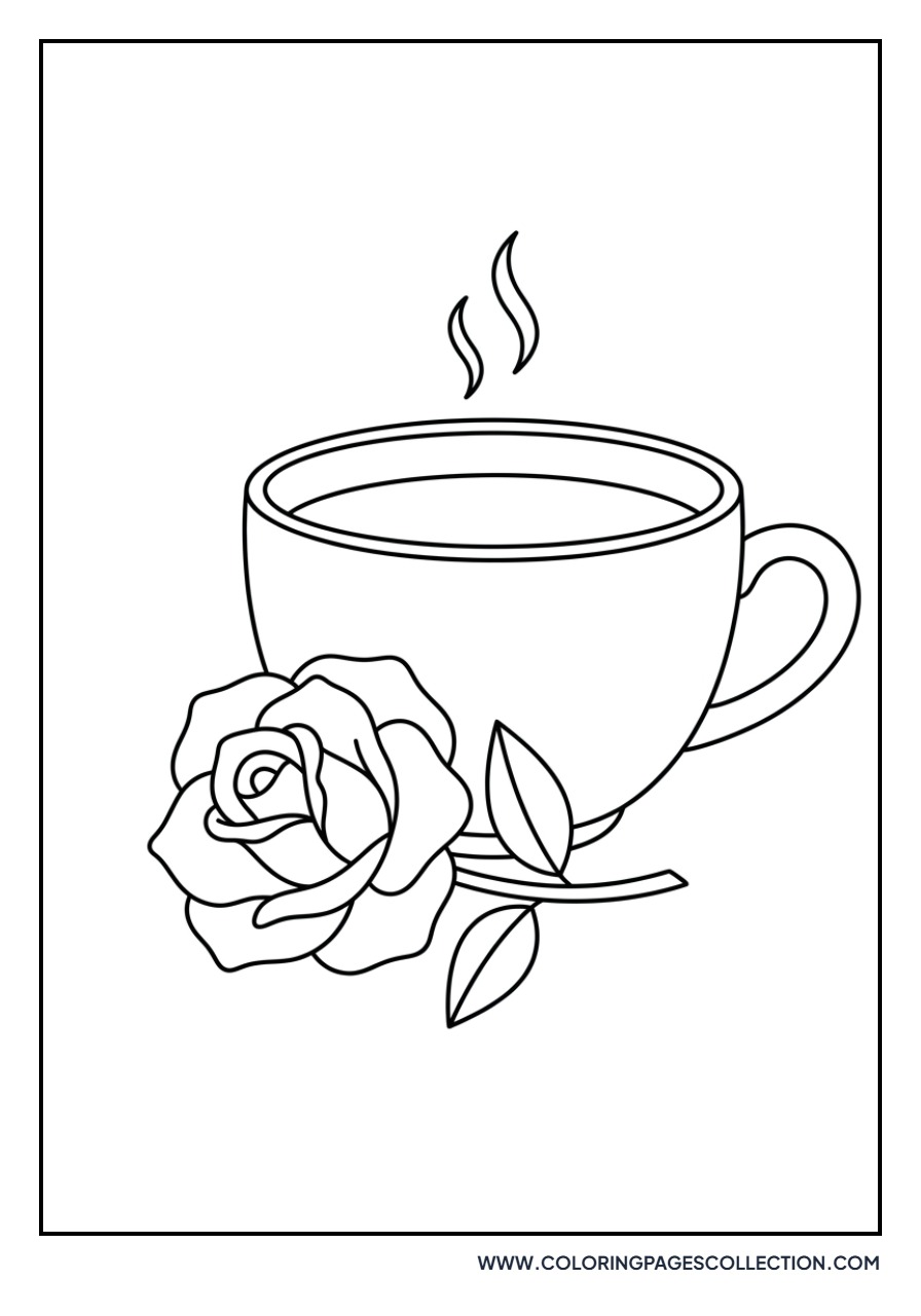 Rose and Cup of Tea