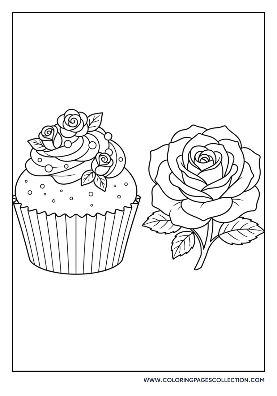 Rose and Cupcake