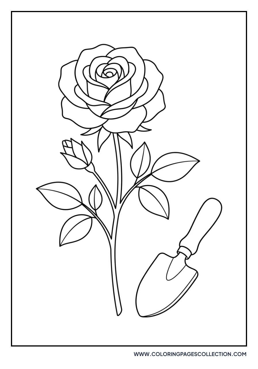 Rose and Garden Trowel