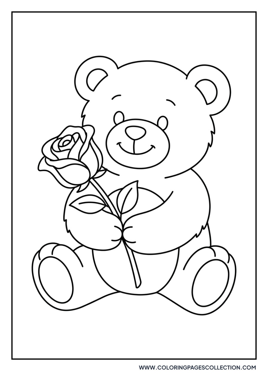 Rose and Teddy Bear