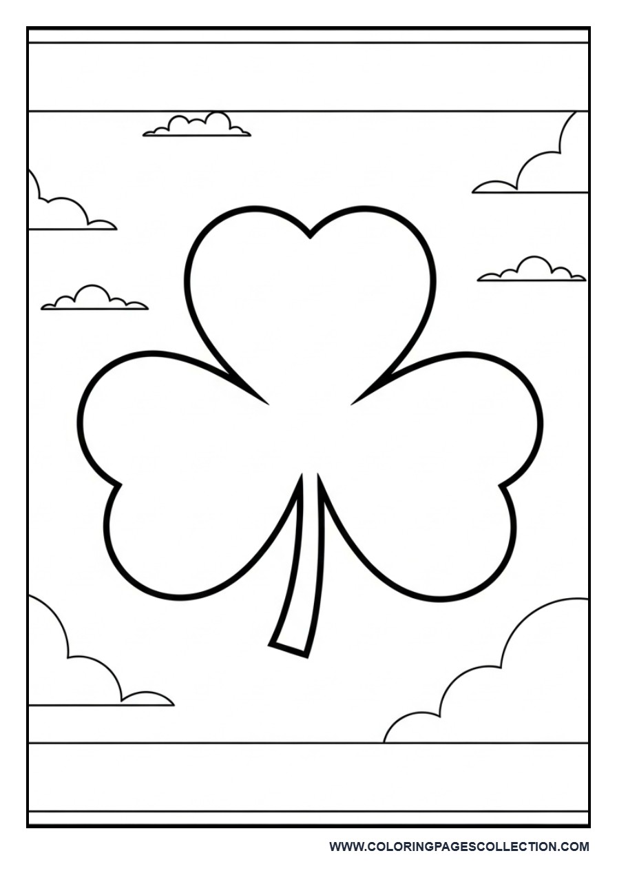 Blank Shamrock Template (Large)