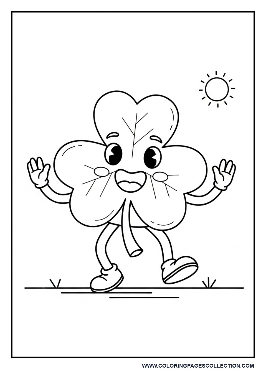 Dancing Shamrock Character