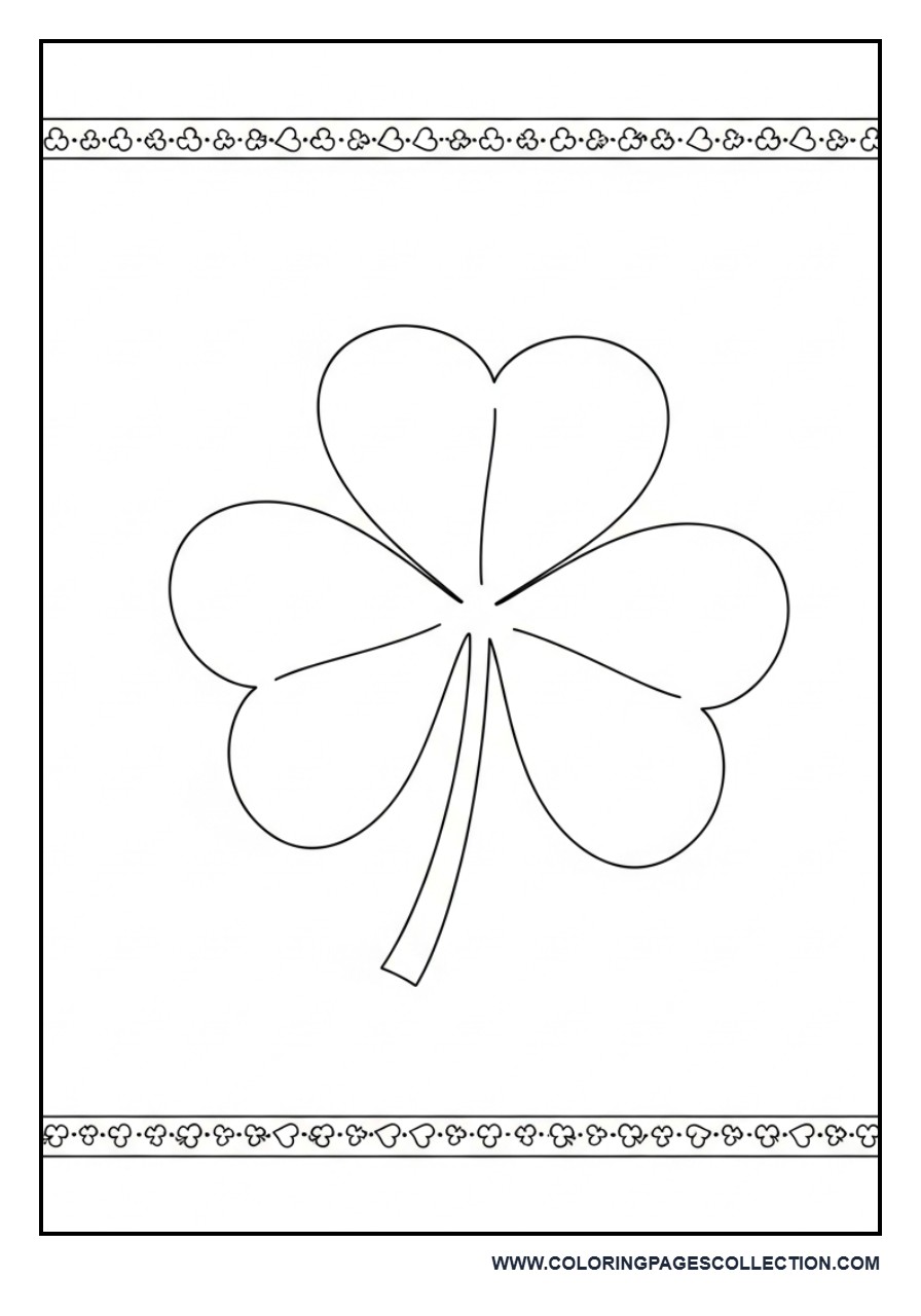 Decorative Border Shamrock