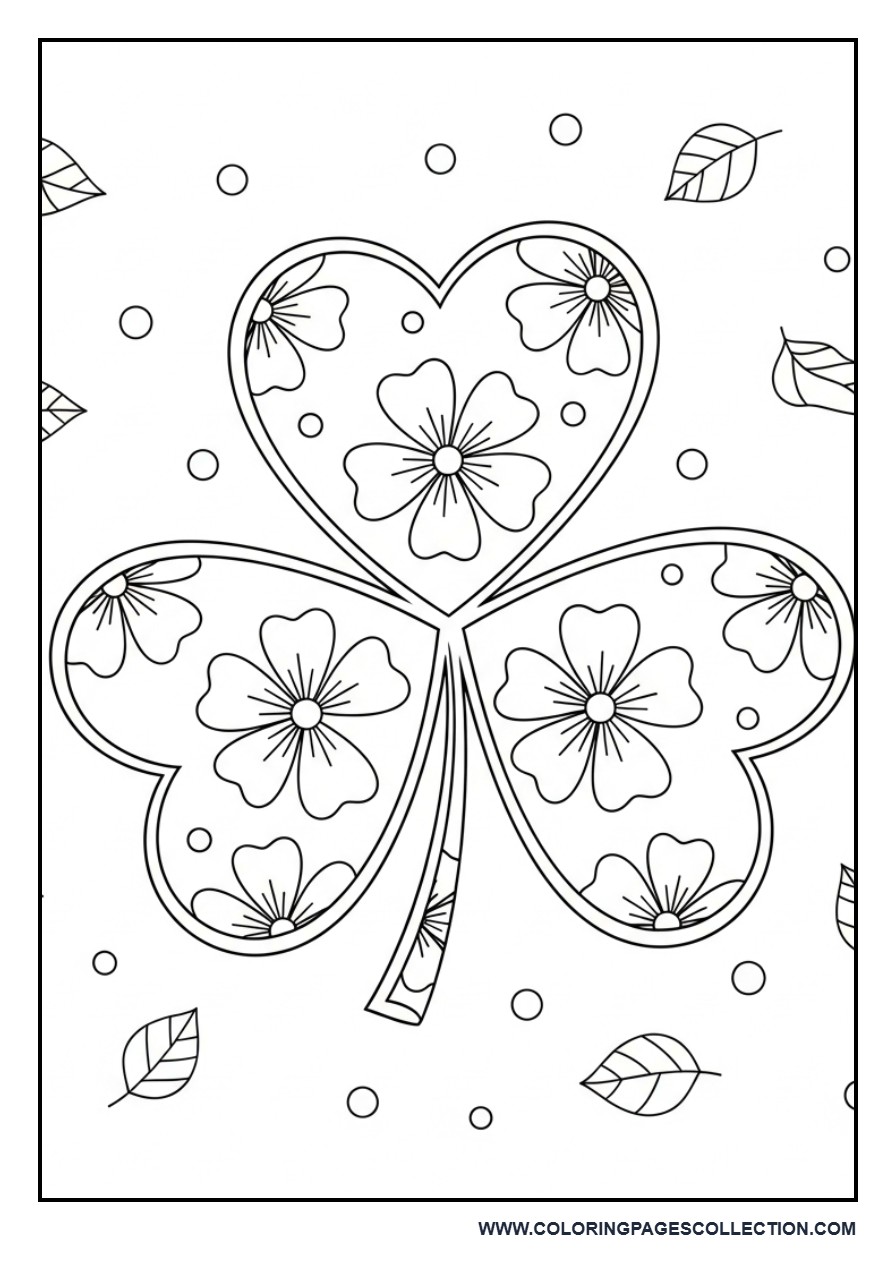 Floral Shamrock Mandala