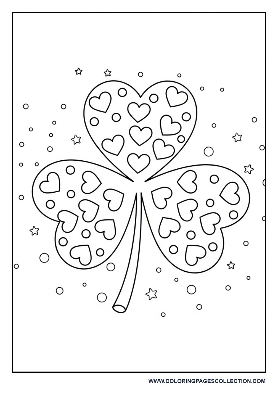 Heart Pattern Shamrock
