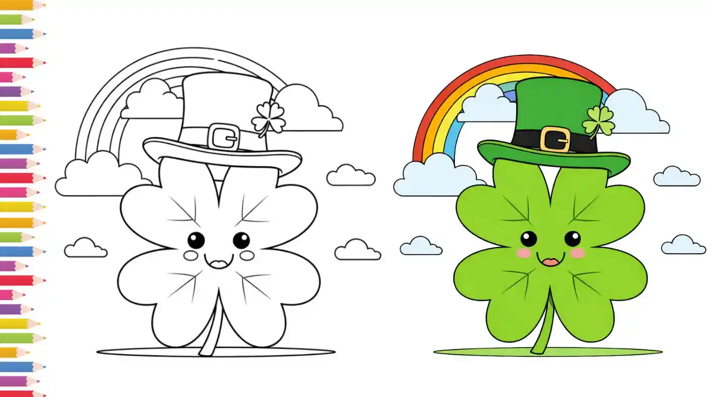 90+ free printable shamrock coloring pages for kids & adults