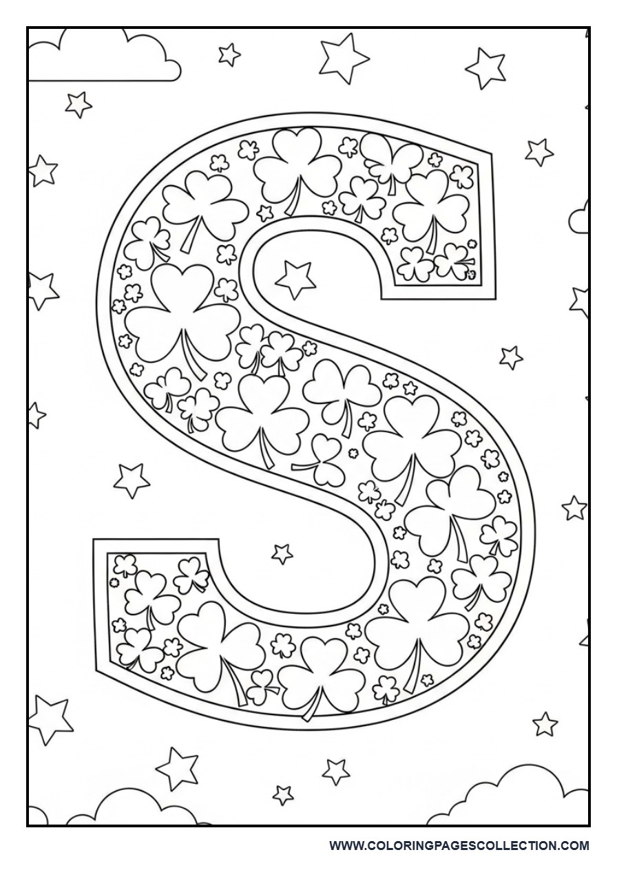 Shamrock Alphabet Page