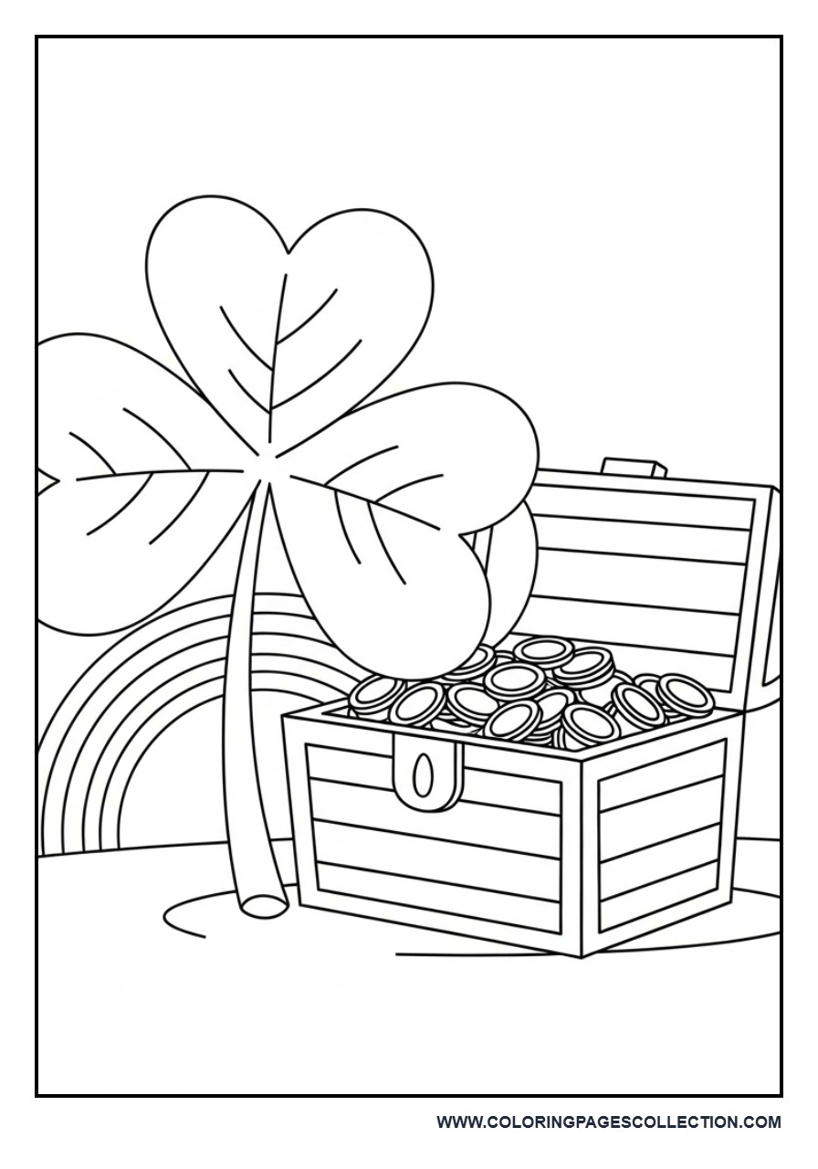 Shamrock and Treasure Chest
