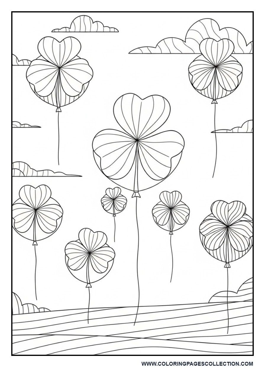 Shamrock Balloon Scene