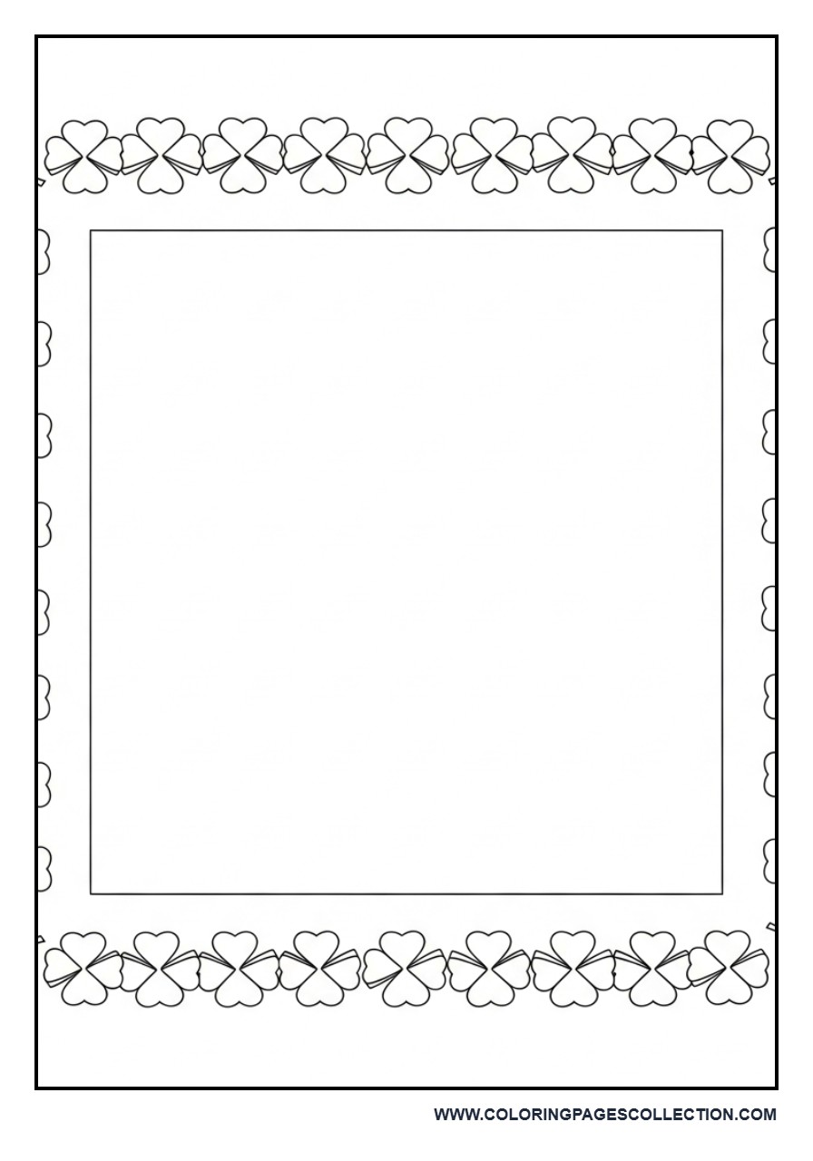 Shamrock Border Frame Page