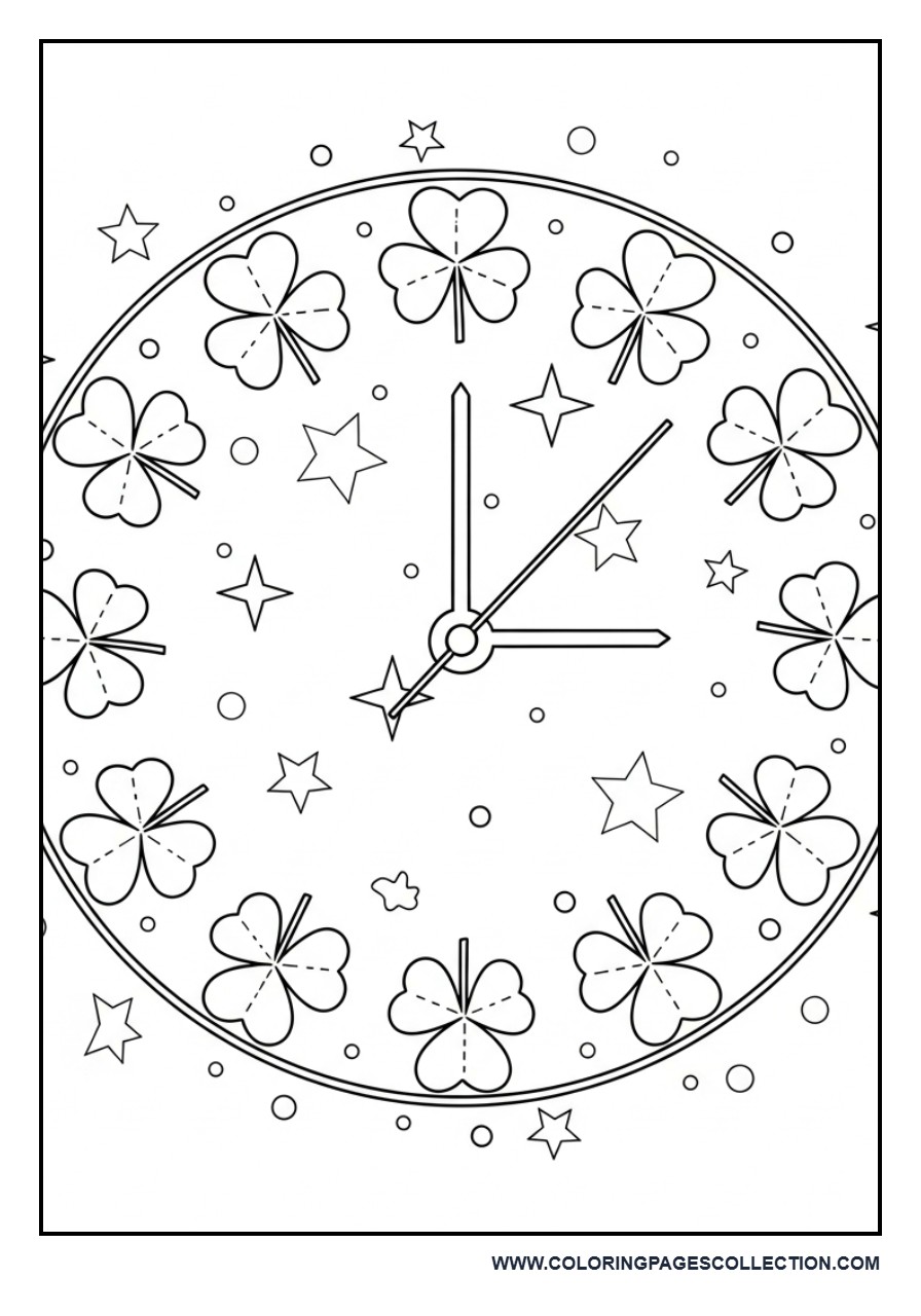 Shamrock Clock Design