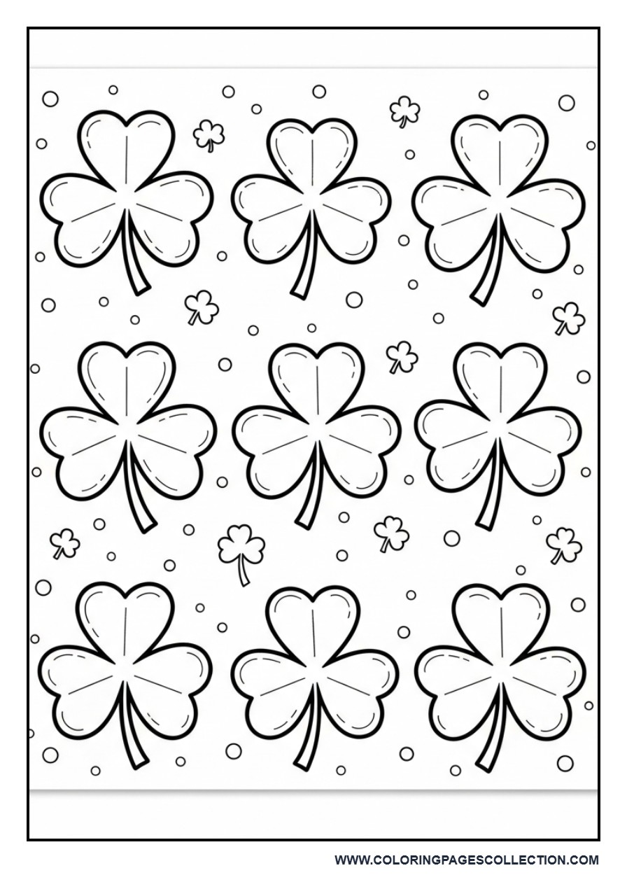 Shamrock Cut-Out Craft Sheet