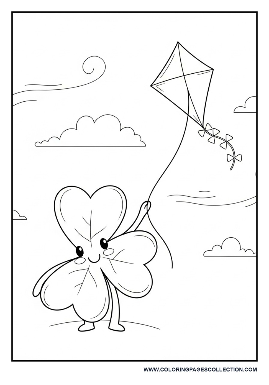 Shamrock Flying a Kite