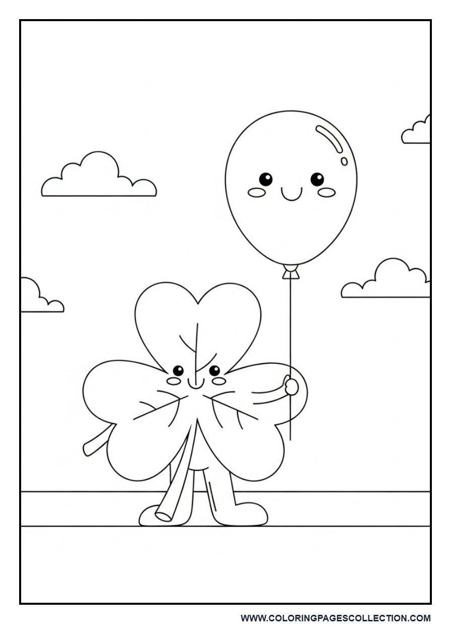 Shamrock Holding Balloon