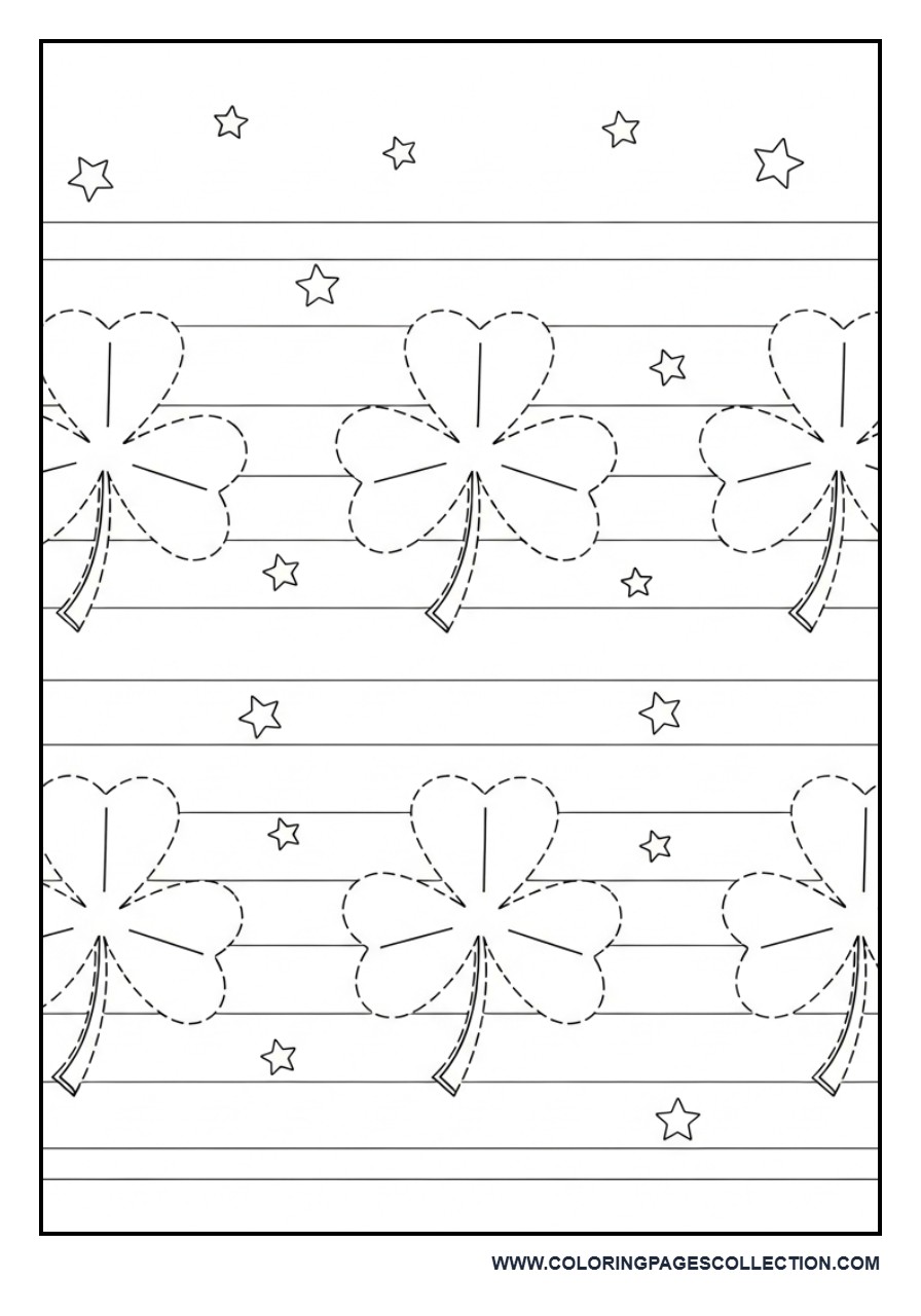 Shamrock Pattern Tracing