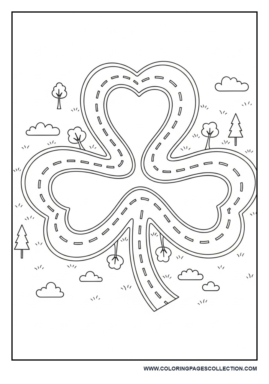 Shamrock Road Map Scene